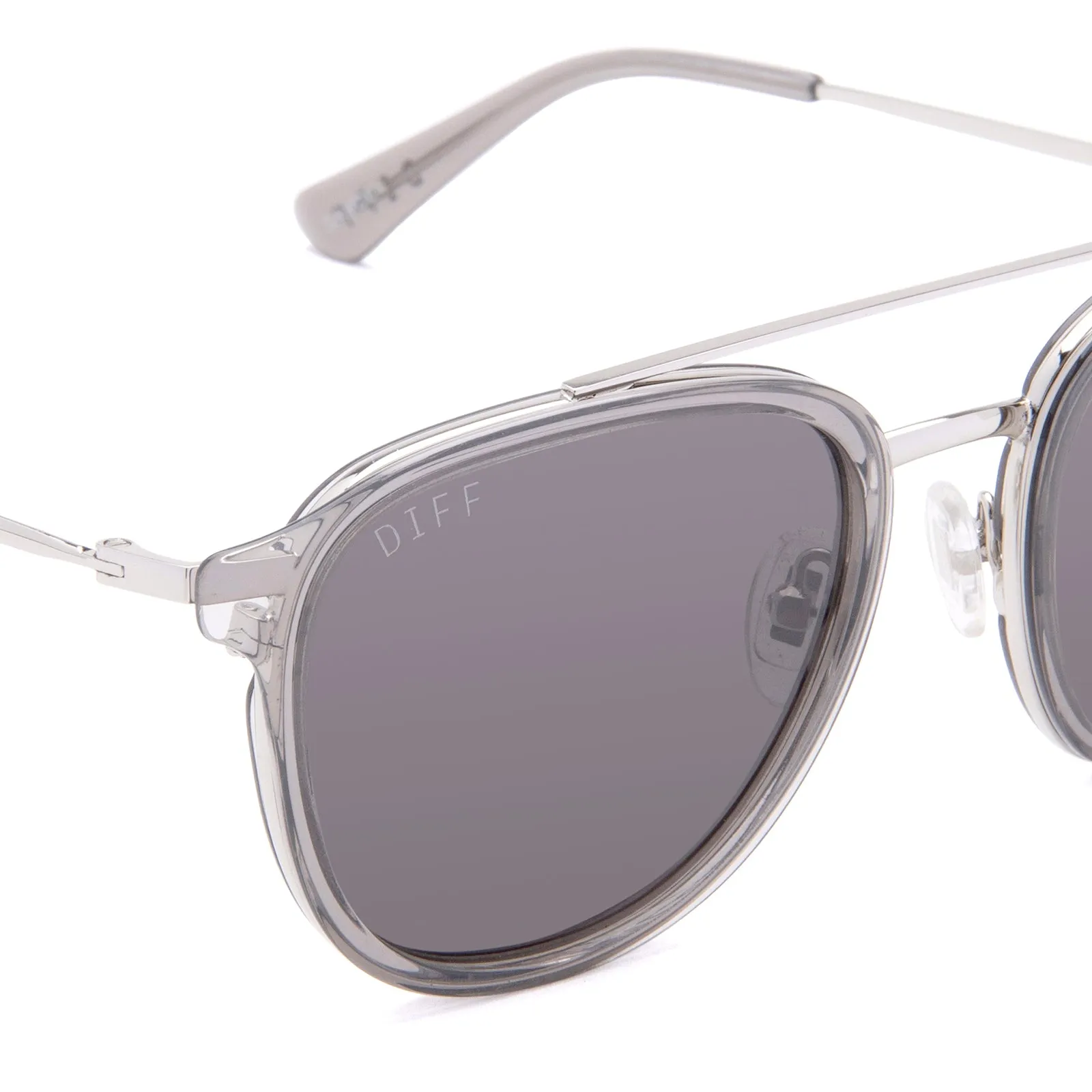CAMDEN - STORM CRYSTAL + GREY POLARIZED SUNGLASSES sold by Diff Eyewear product image thumbnail 3