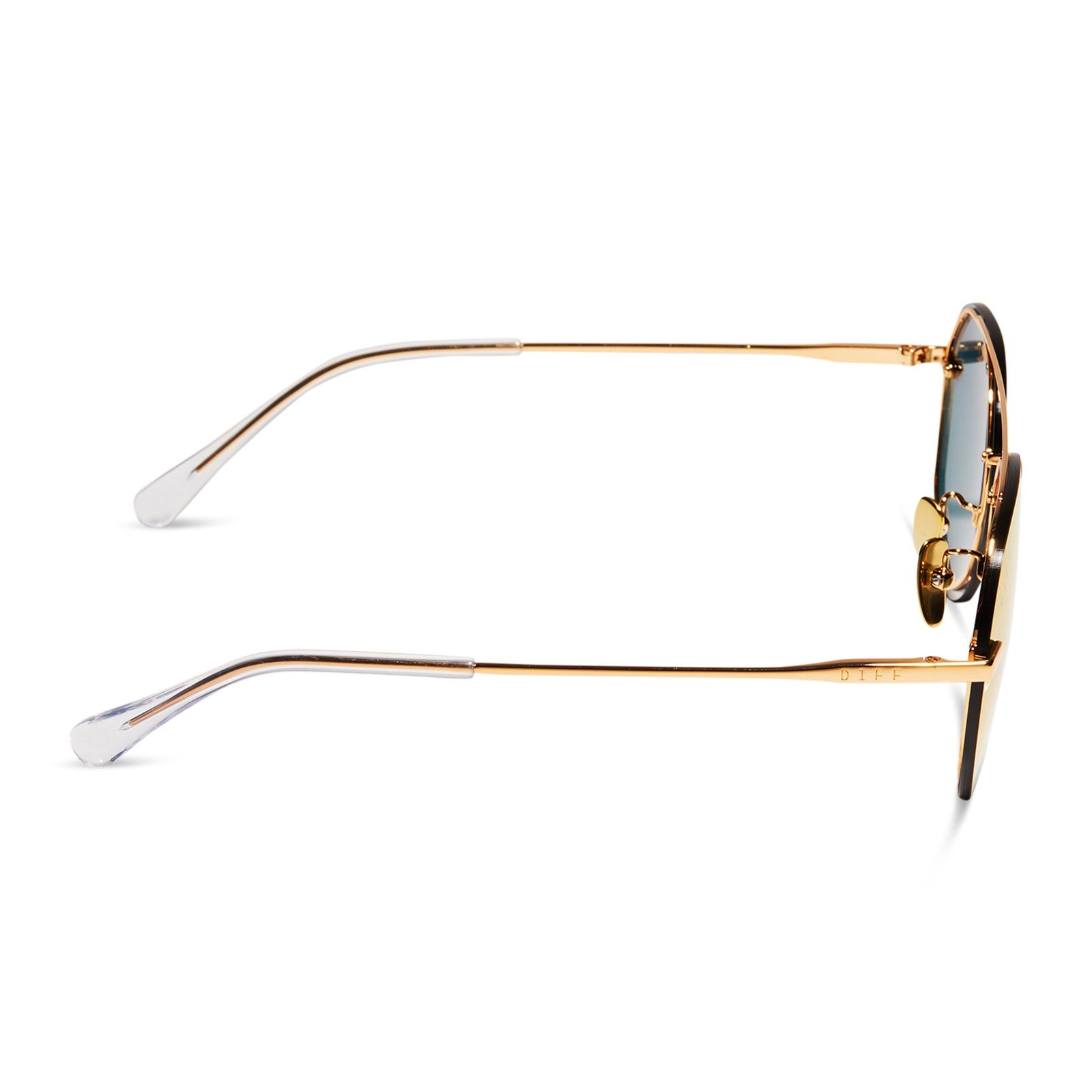 LENOX XS - GOLD + SUNSET MIRROR + POLARIZED SUNGLASSES sold by Diff Eyewear product image thumbnail 3