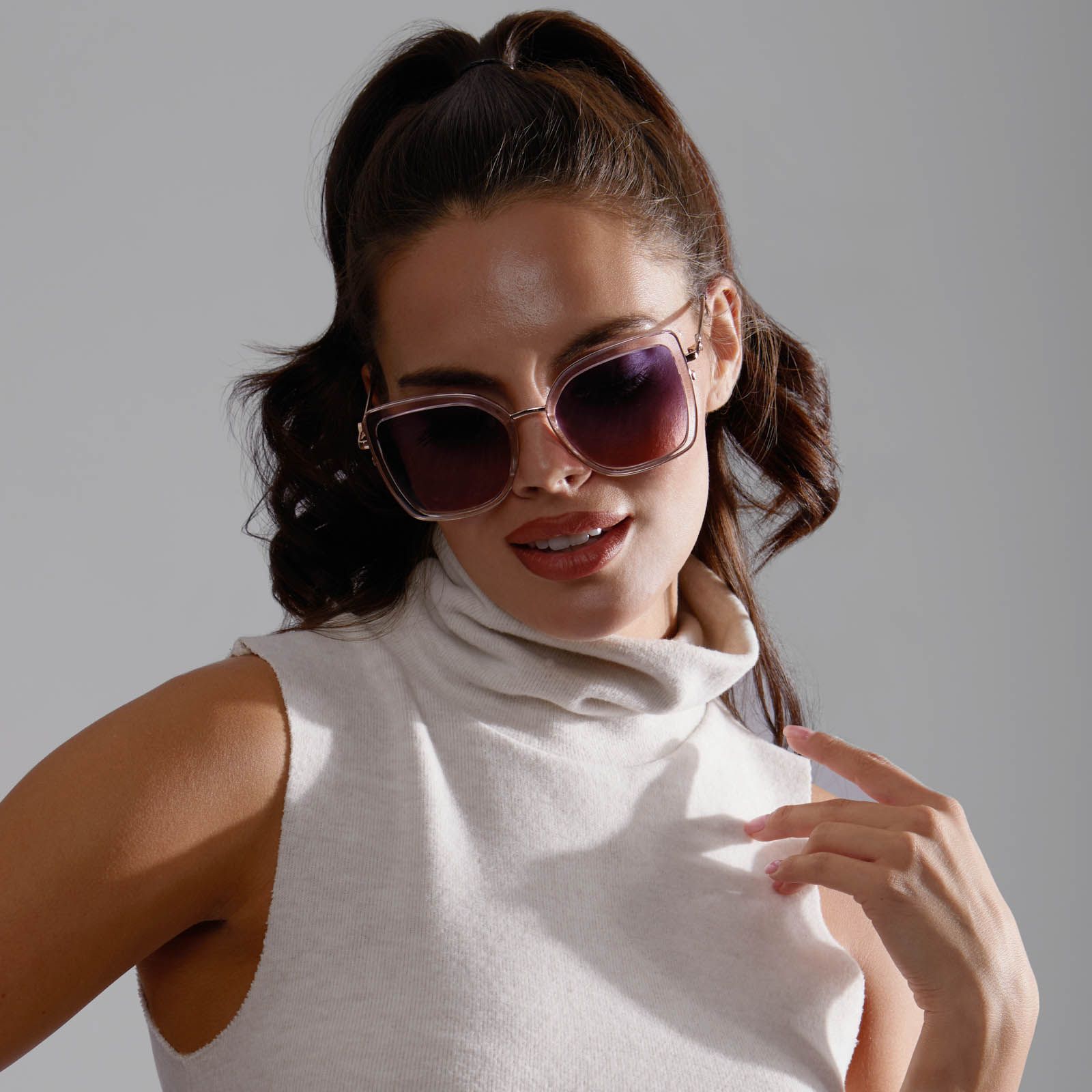 QUEEN AMIDALA™ - NABOO™ GRADIENT + PURPLE PEACH GRADIENT POLARIZED SUNGLASSES sold by Diff Eyewear product image thumbnail 10