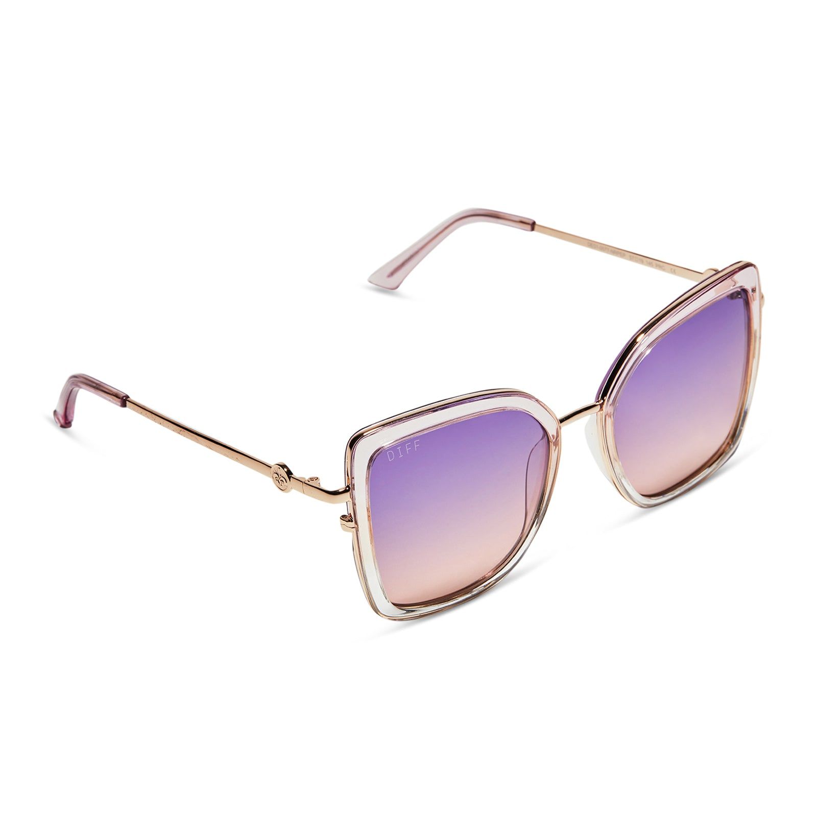 QUEEN AMIDALA™ - NABOO™ GRADIENT + PURPLE PEACH GRADIENT POLARIZED SUNGLASSES sold by Diff Eyewear product image thumbnail 4