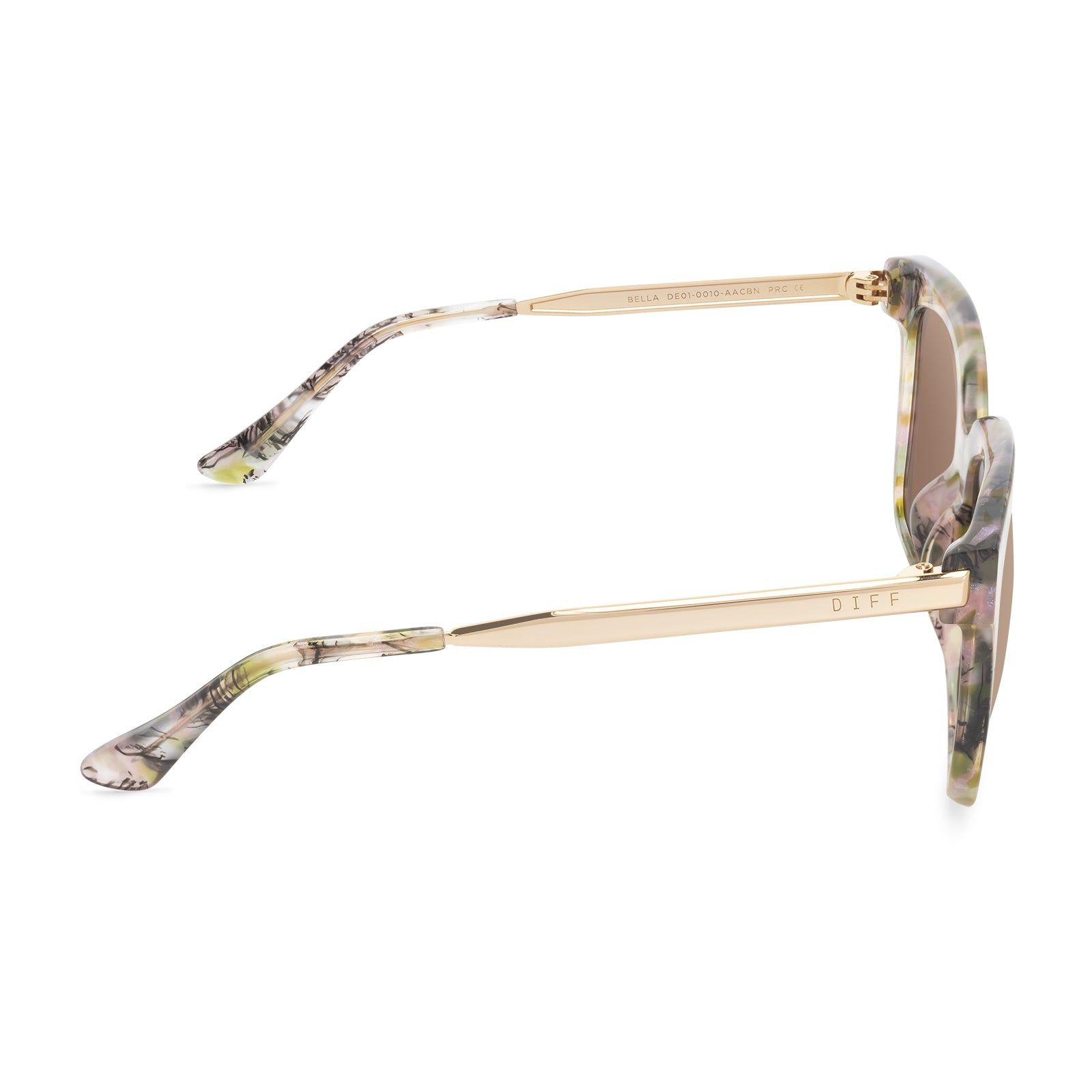 BELLA - AGATE + CHERRY BLOSSOM MIRROR SUNGLASSES sold by Diff Eyewear product image thumbnail 3
