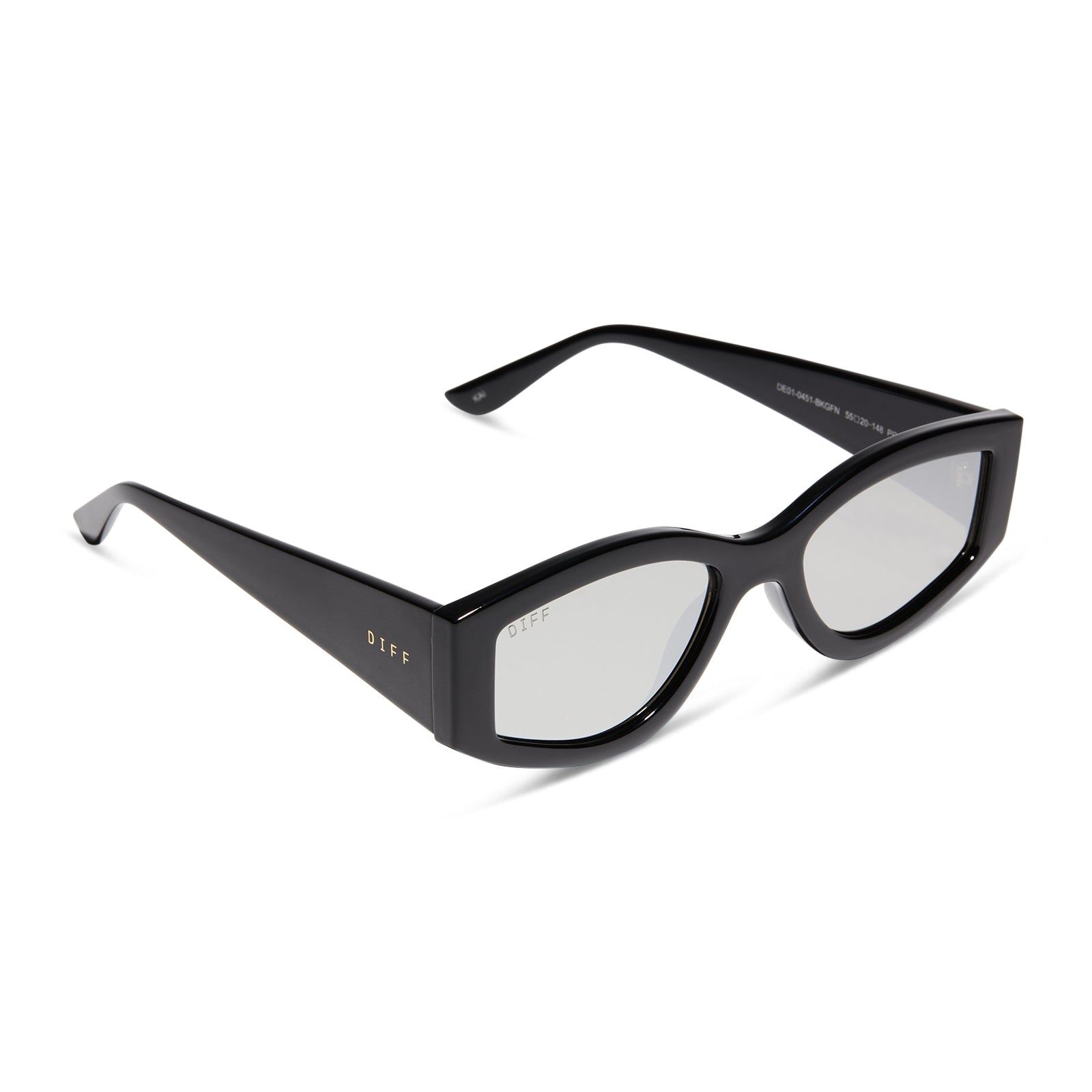 KAI - BLACK + GREY MIRROR SUNGLASSES sold by Diff Eyewear product image thumbnail 2
