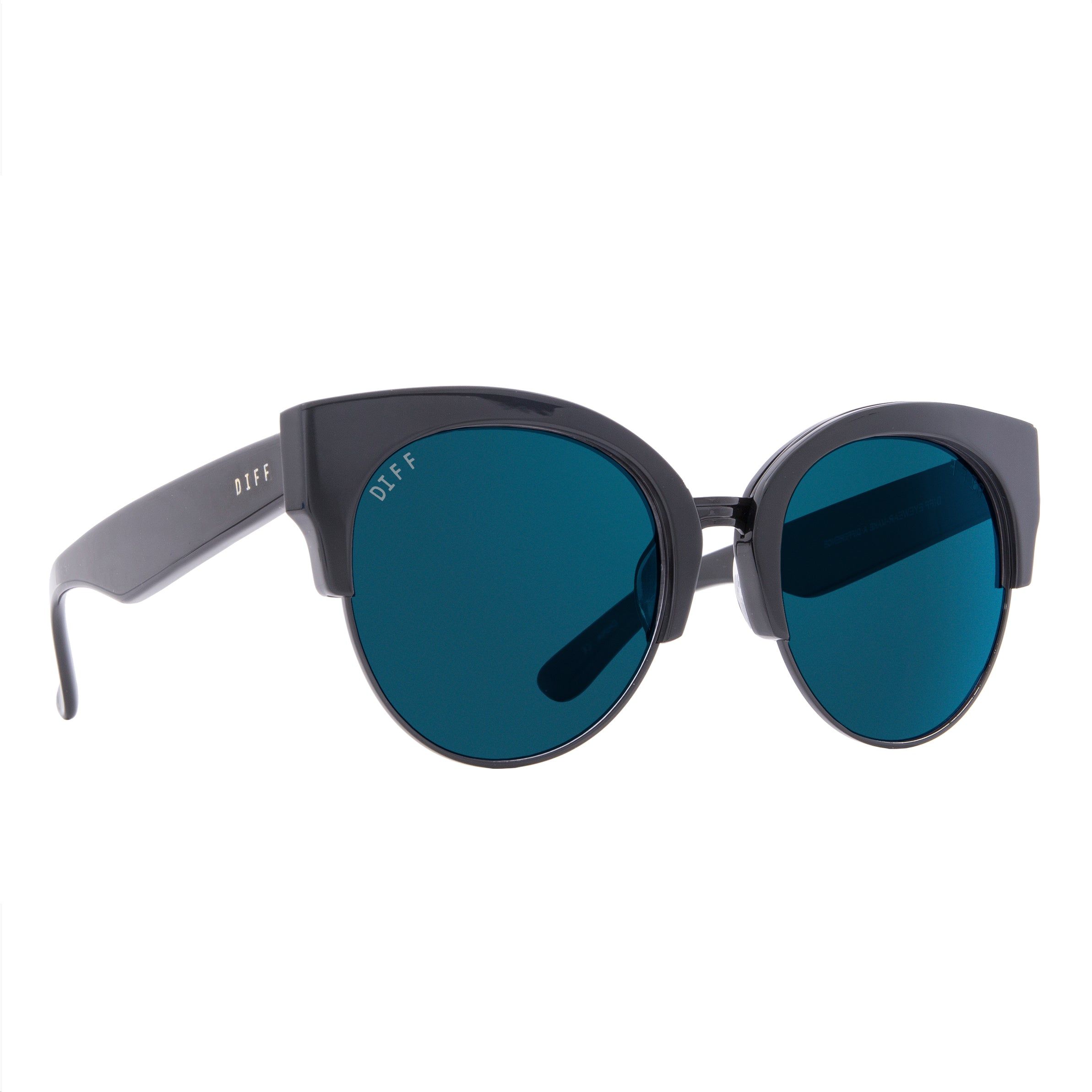 STELLA - BLACK + DARK SMOKE + POLARIZED SUNGLASSES sold by Diff Eyewear product image thumbnail 2