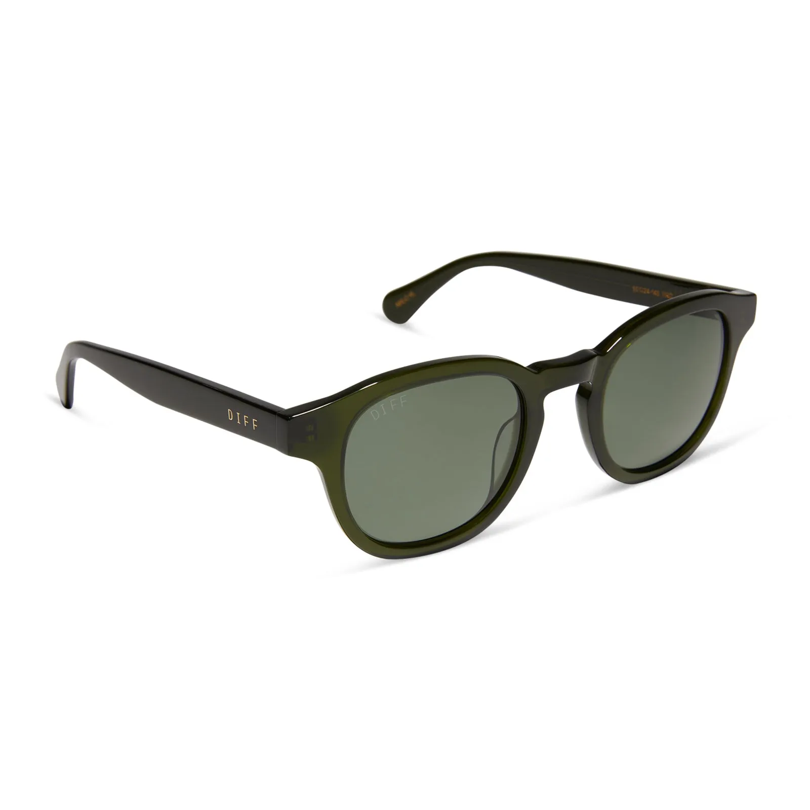 ARLO XL - DARK OLIVE CRYSTAL + G15 + POLARIZED SUNGLASSES sold by Diff Eyewear product image thumbnail 2