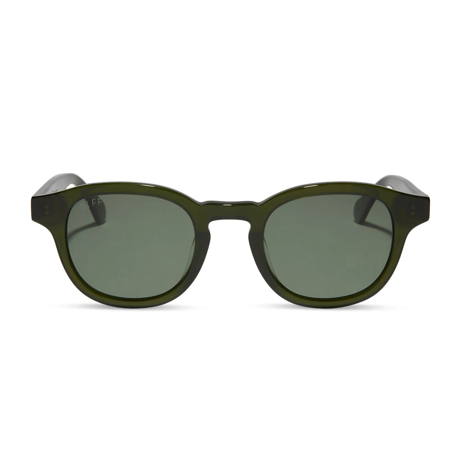 ARLO XL - DARK OLIVE CRYSTAL + G15 + POLARIZED SUNGLASSES sold by Diff Eyewear