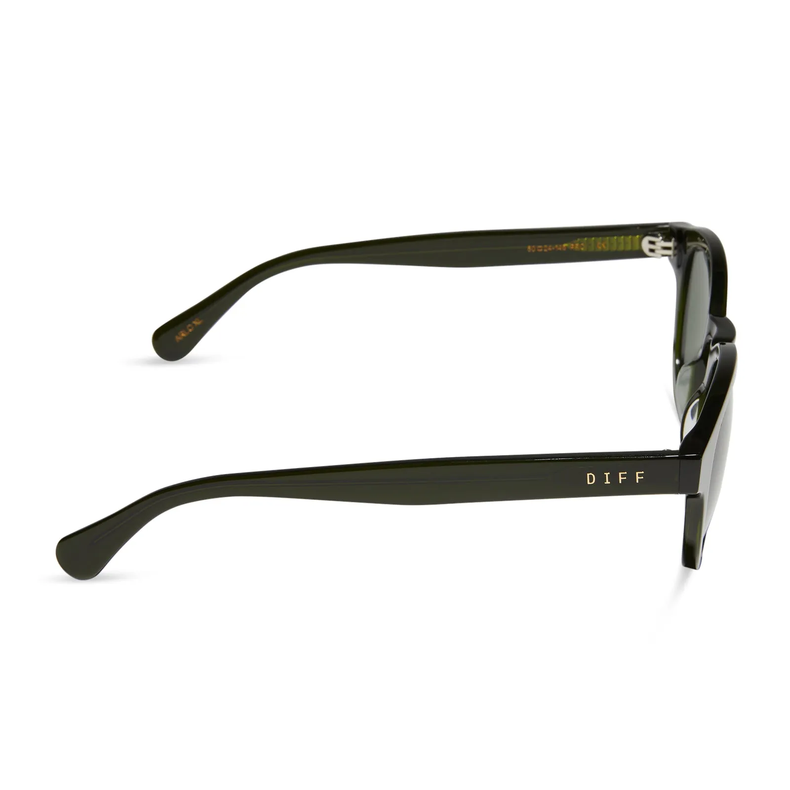 ARLO XL - DARK OLIVE CRYSTAL + G15 + POLARIZED SUNGLASSES sold by Diff Eyewear product image thumbnail 3