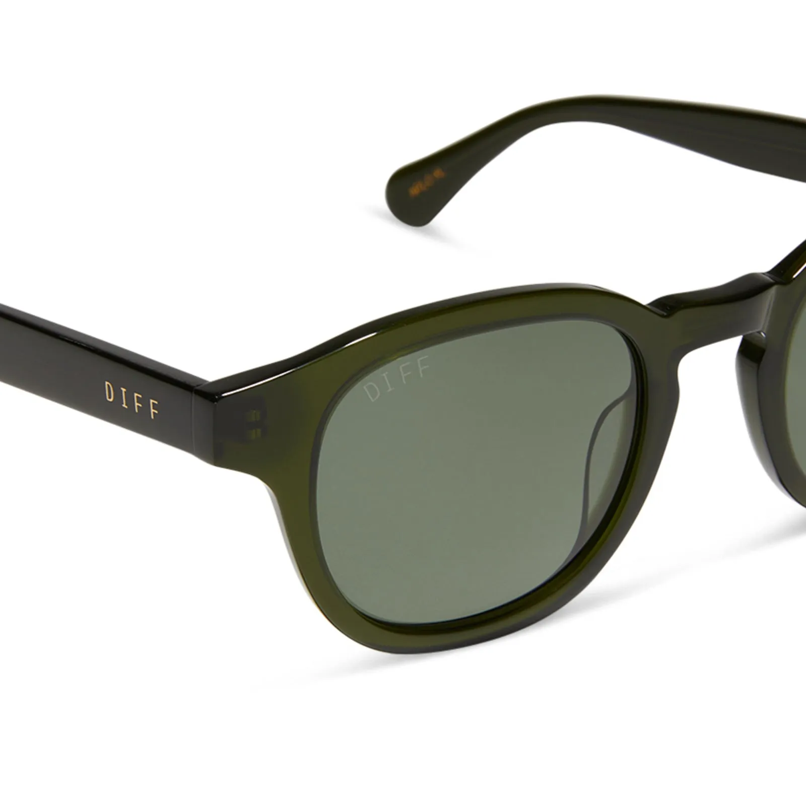 ARLO XL - DARK OLIVE CRYSTAL + G15 + POLARIZED SUNGLASSES sold by Diff Eyewear product image thumbnail 4