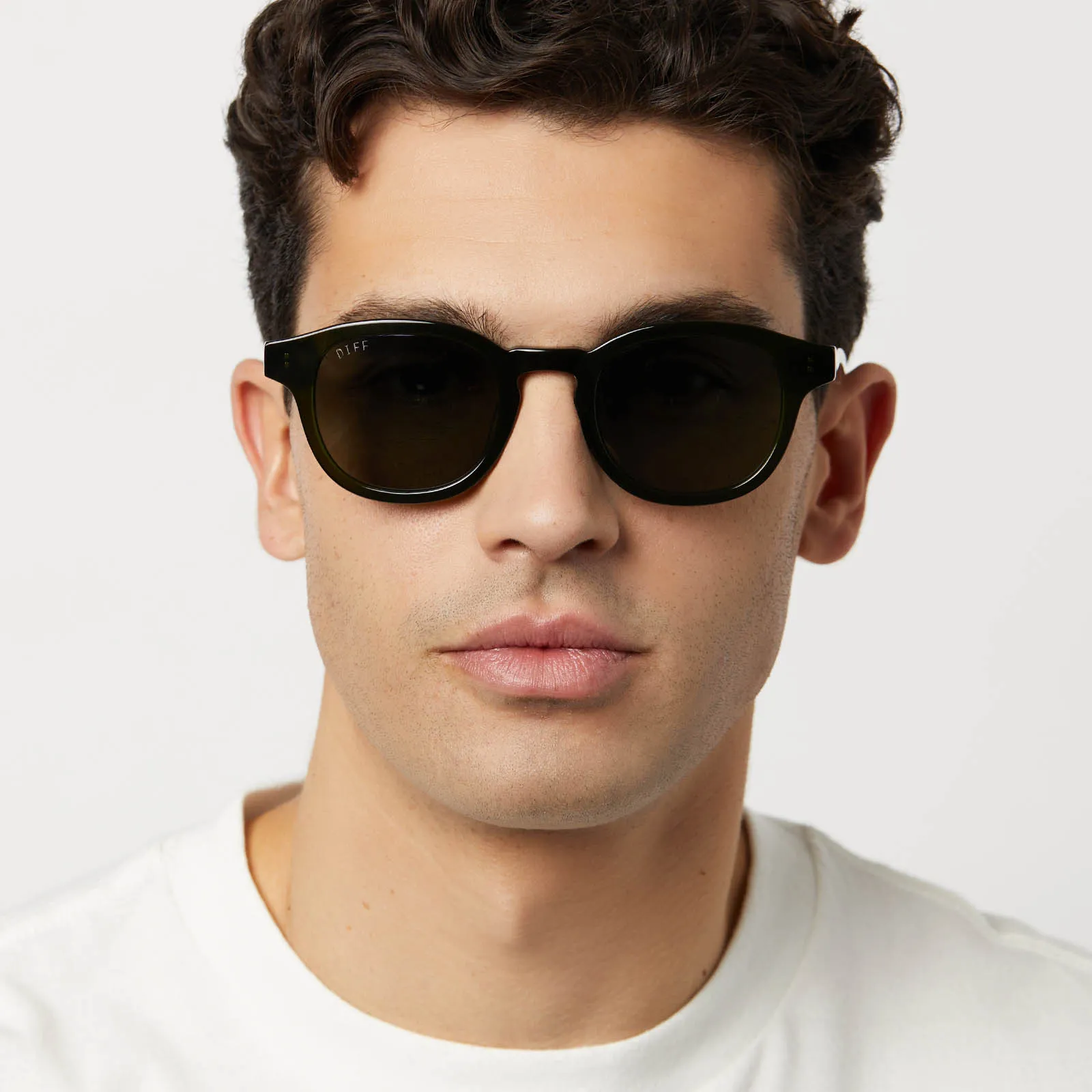 ARLO XL - DARK OLIVE CRYSTAL + G15 + POLARIZED SUNGLASSES sold by Diff Eyewear product image thumbnail 5