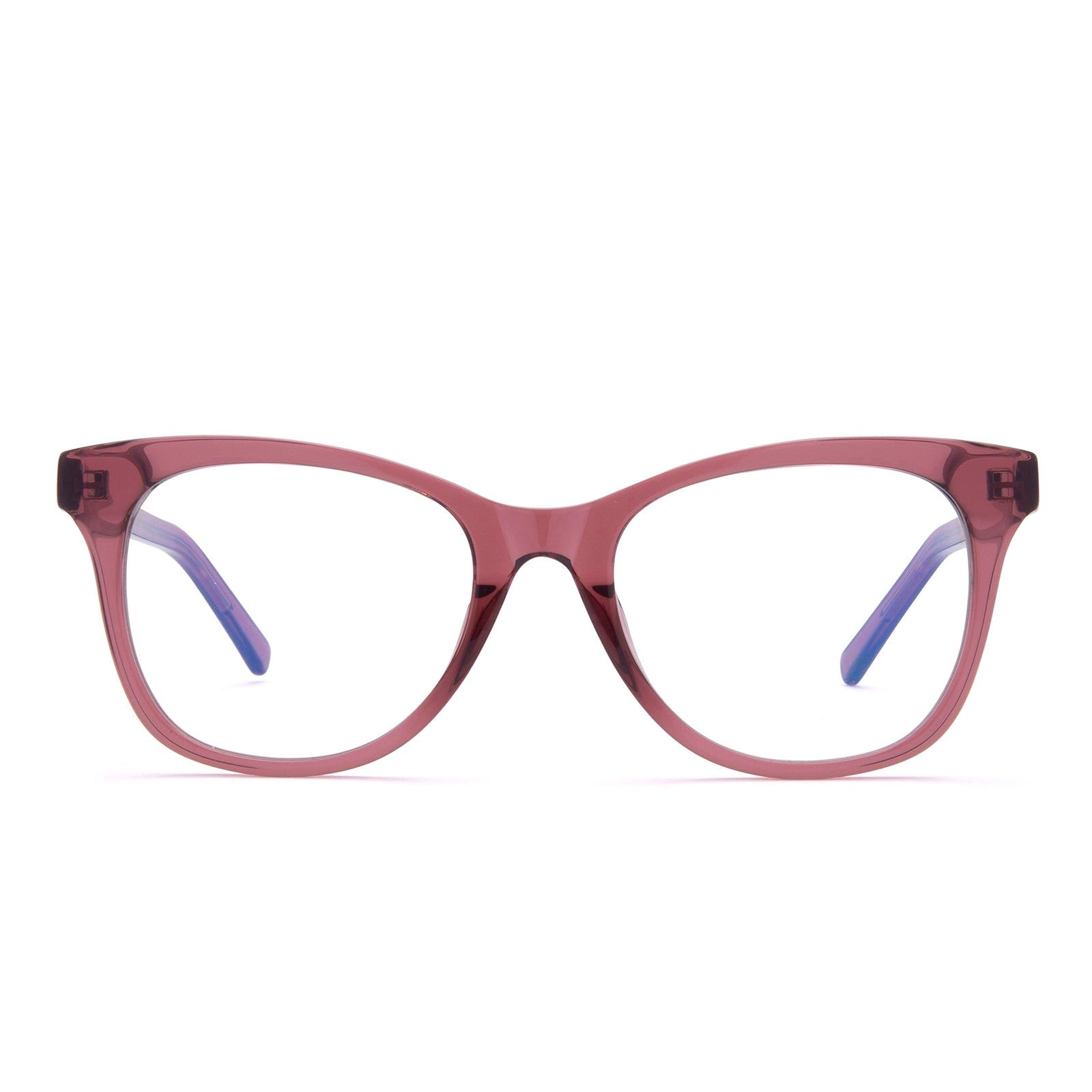 CARINA - MULBERRY + CLEAR GLASSES sold by Diff Eyewear