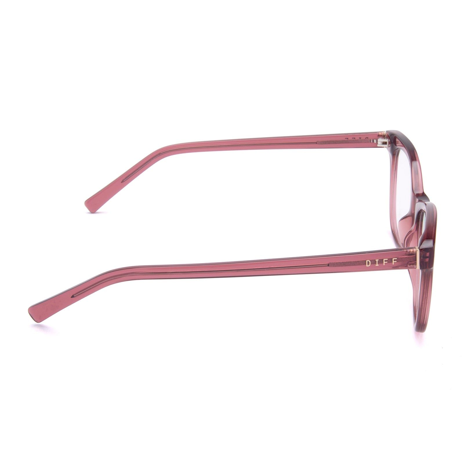 CARINA - MULBERRY + CLEAR GLASSES sold by Diff Eyewear product image thumbnail 2