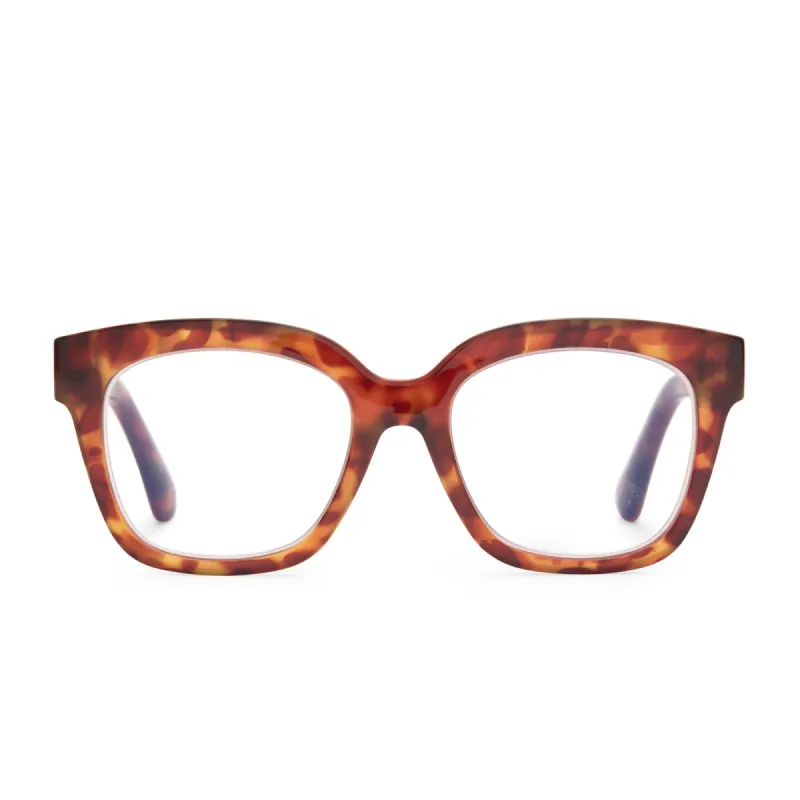 AVA - AMBER TORTOISE + BLUE LIGHT TECHNOLOGY GLASSES sold by Diff Eyewear