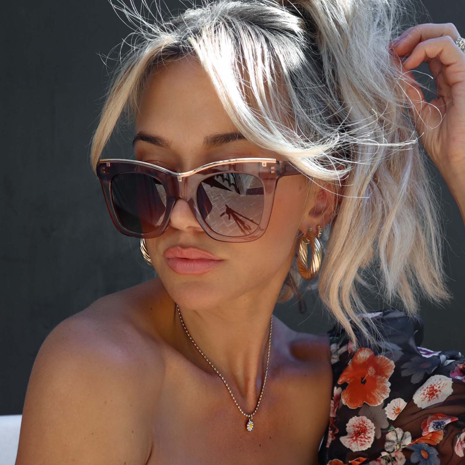 KAIA II - CAFE OLE + BROWN GRADIENT SUNGLASSES sold by Diff Eyewear product image thumbnail 5