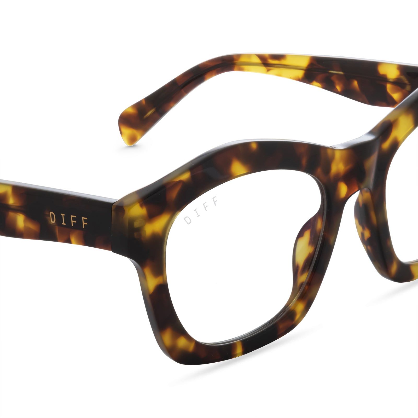 HAYDEN - AMBER TORTOISE + BLUE LIGHT TECHNOLOGY GLASSES sold by Diff Eyewear product image thumbnail 2