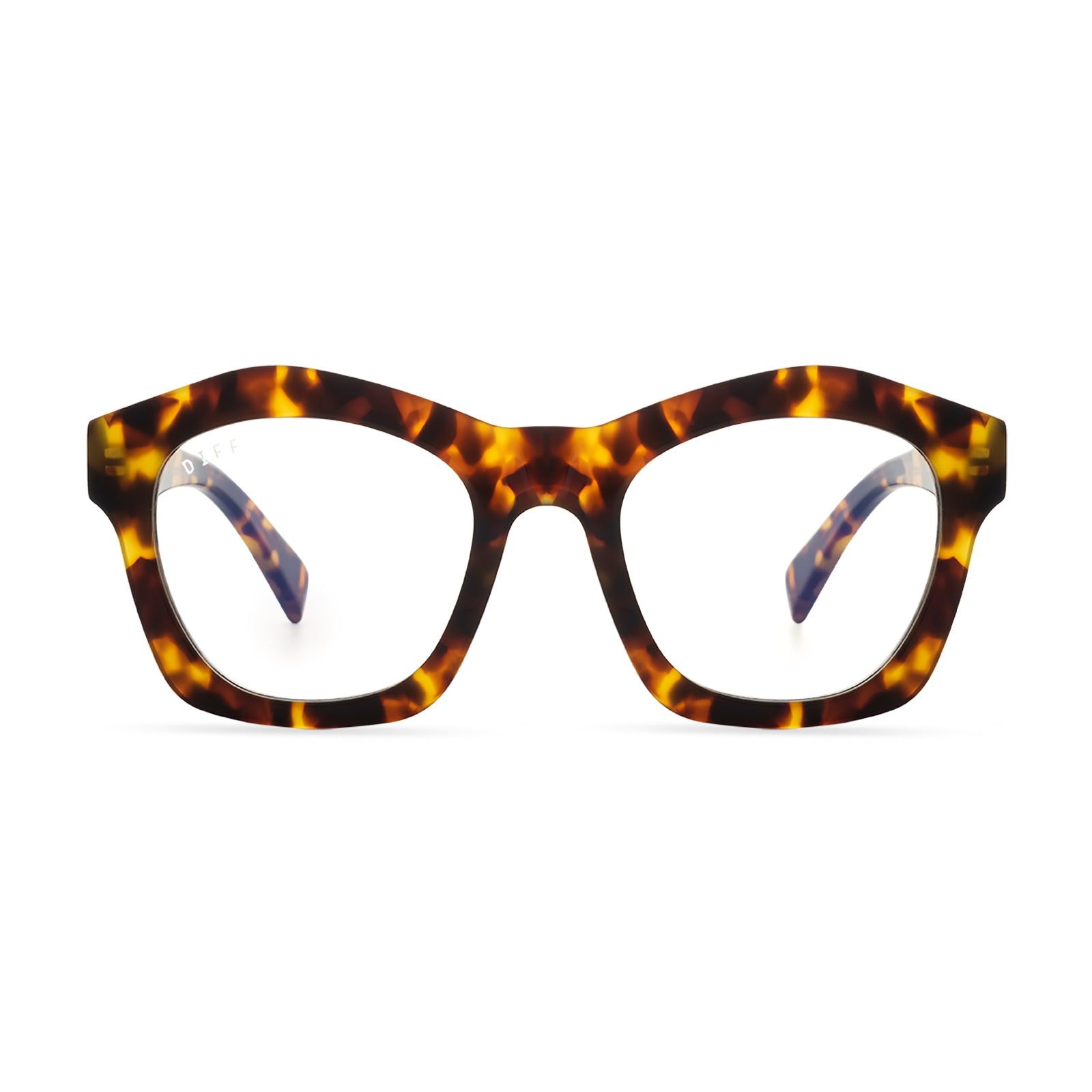 HAYDEN - AMBER TORTOISE + BLUE LIGHT TECHNOLOGY GLASSES sold by Diff Eyewear