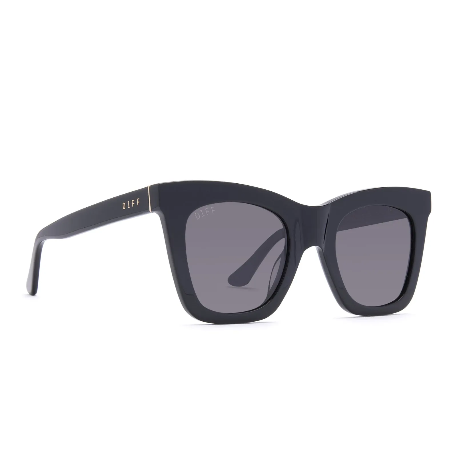 KAIA - BLACK + GREY + POLARIZED SUNGLASSES sold by Diff Eyewear product image thumbnail 2