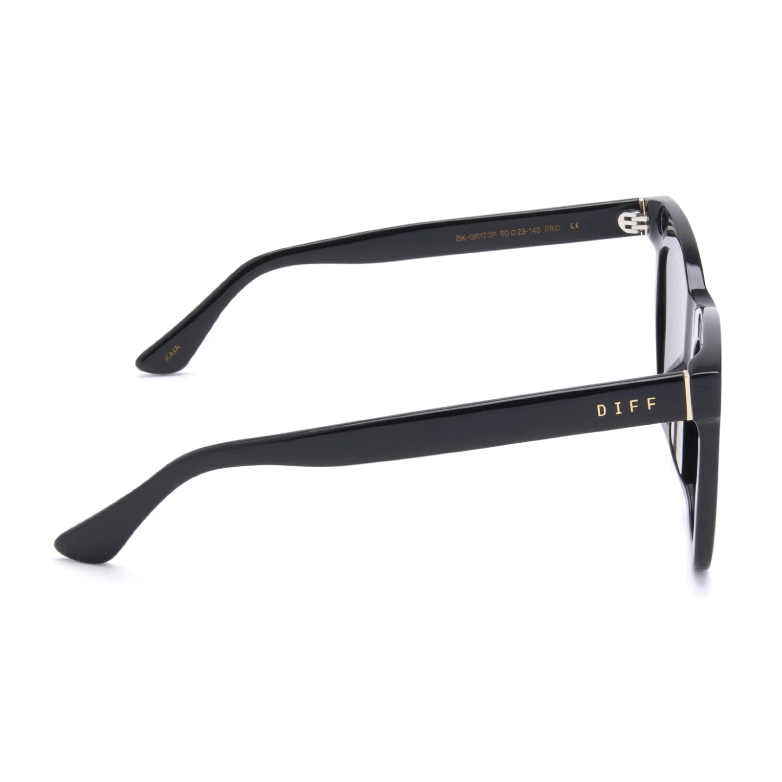 KAIA - BLACK + GREY + POLARIZED SUNGLASSES sold by Diff Eyewear product image thumbnail 4