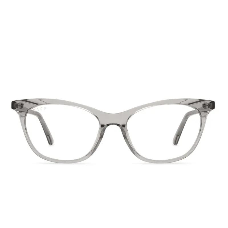 JADE - TEMPETE GREY CRYSTAL + CLEAR GLASSES sold by Diff Eyewear