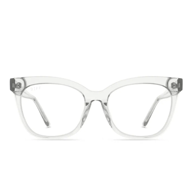 WINSTON - TEMPETE GREY CRYSTAL + CLEAR GLASSES sold by Diff Eyewear