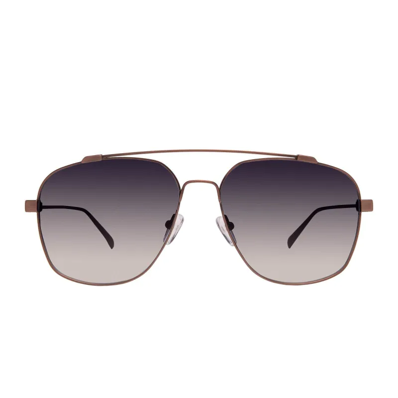 ATLAS - BRUSHED BROWN + GREY TO BLUE GRADIENT sold by Diff Eyewear