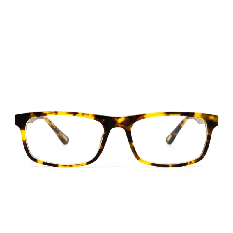 REESE - AMBER TORTOISE + BLUE LIGHT TECHNOLOGY CLEAR sold by Diff Eyewear