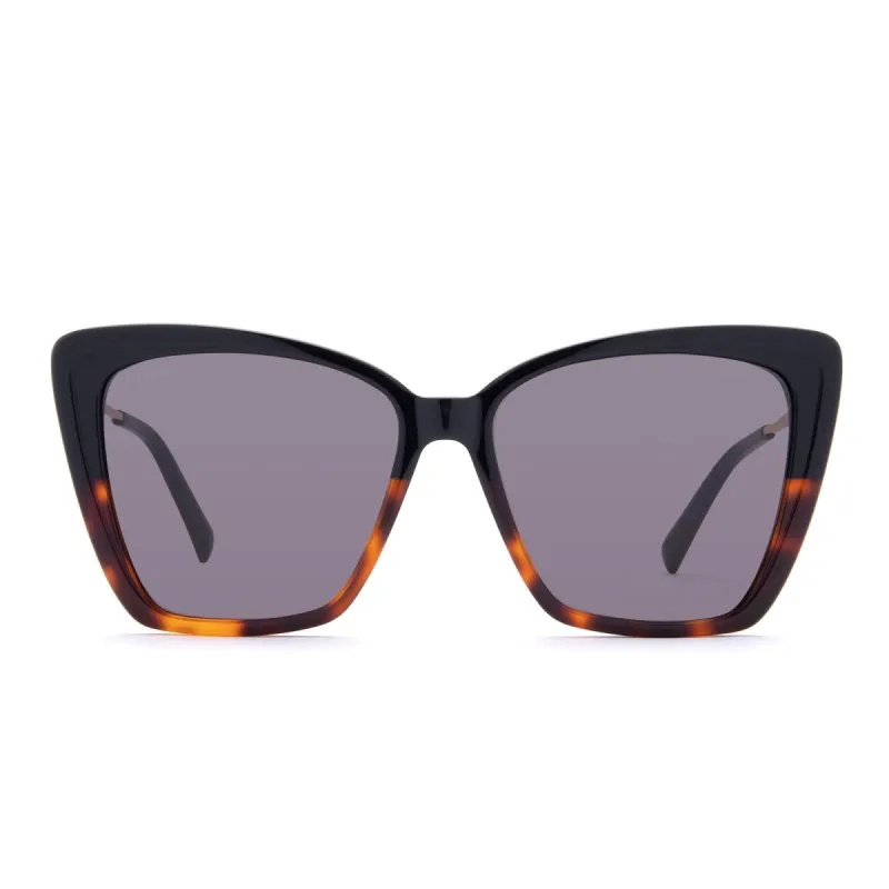 BECKY II - BLACK TORTOISE + GREY sold by Diff Eyewear