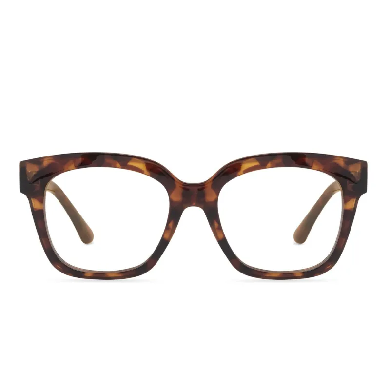 WOMEN'S HEALTH INSPIRATION - CARAMEL TORTOISE + CLEAR sold by Diff Eyewear