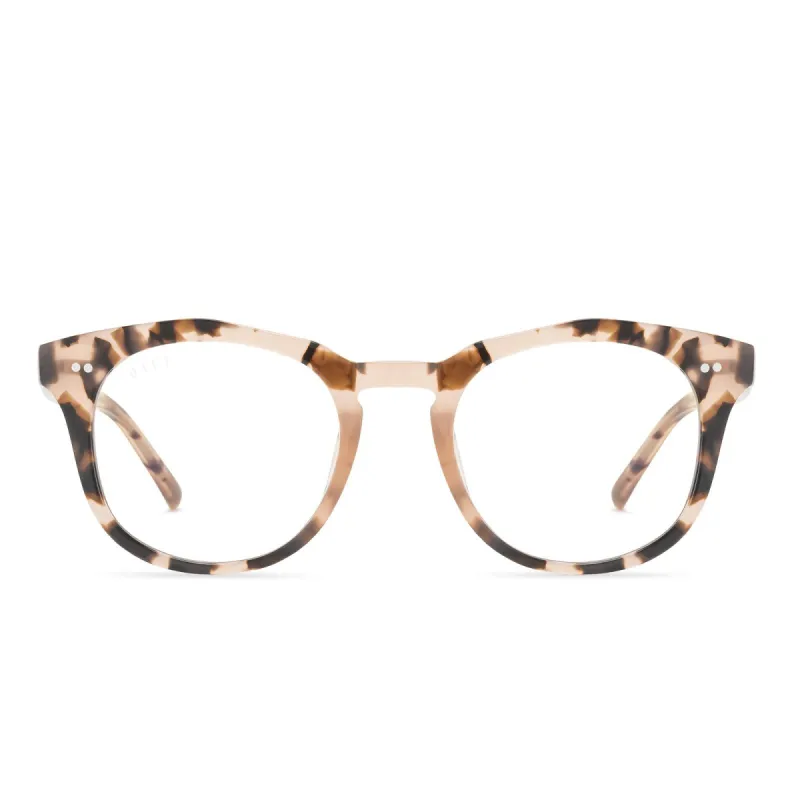 WESTON - HIMALAYAN TORTOISE + CLEAR GLASSES sold by Diff Eyewear