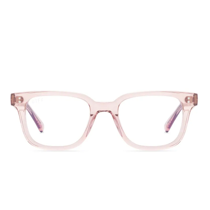 PAXTON - AZALEA CRYSTAL + CLEAR GLASSES sold by Diff Eyewear