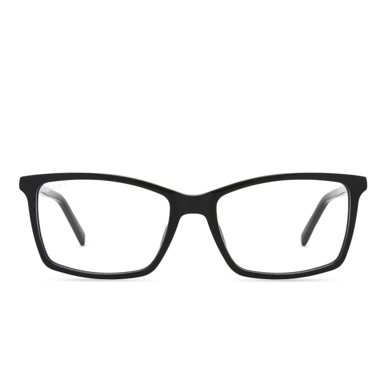 CONNOR - BLACK + CLEAR GLASSES sold by Diff Eyewear