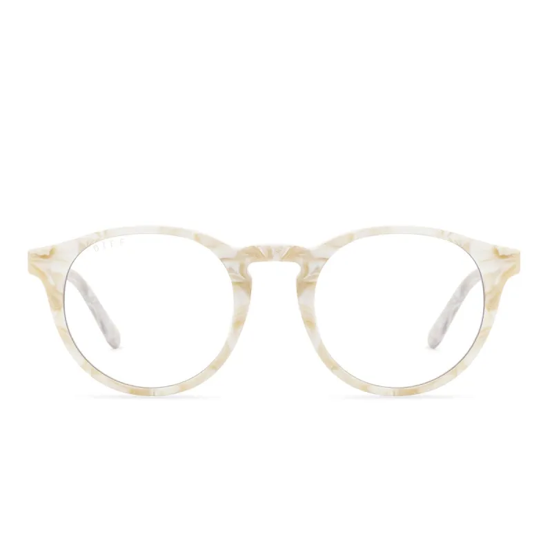 SAWYER - CASHMERE + CLEAR GLASSES sold by Diff Eyewear
