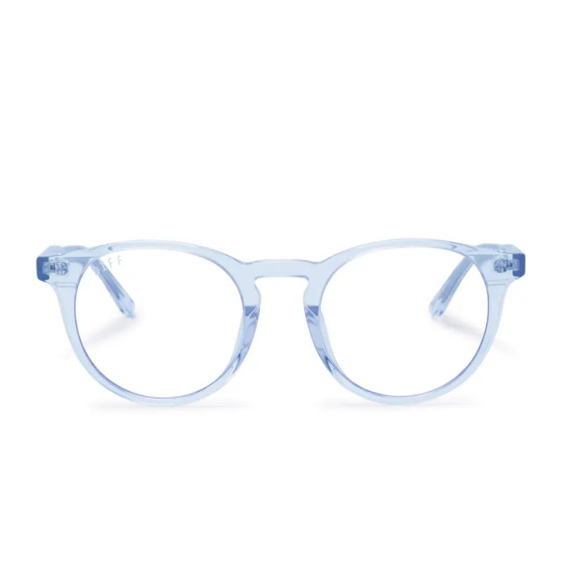 SAWYER - COLOMBIA BLUE CRYSTAL + CLEAR GLASSES sold by Diff Eyewear