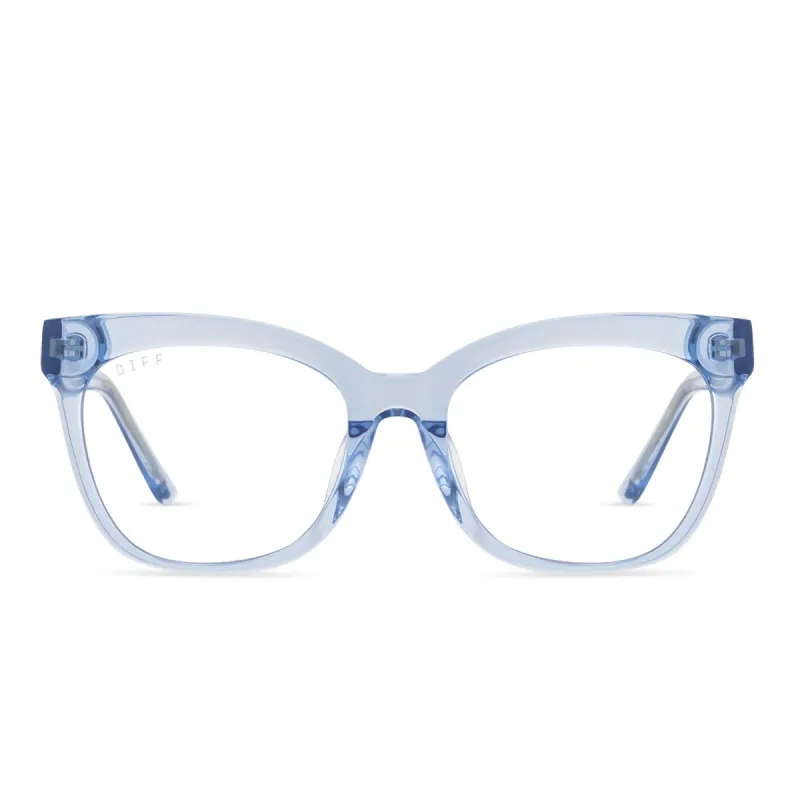 WINSTON - COLOMBIA BLUE CRYSTAL + CLEAR GLASSES sold by Diff Eyewear
