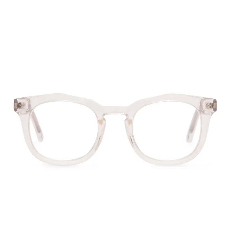 ROWAN - CLEAR CRYSTAL + CLEAR GLASSES sold by Diff Eyewear