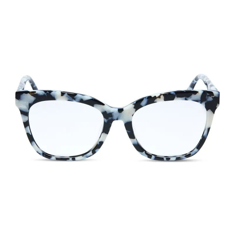 WINSTON - RICH HIDE + CLEAR GLASSES sold by Diff Eyewear