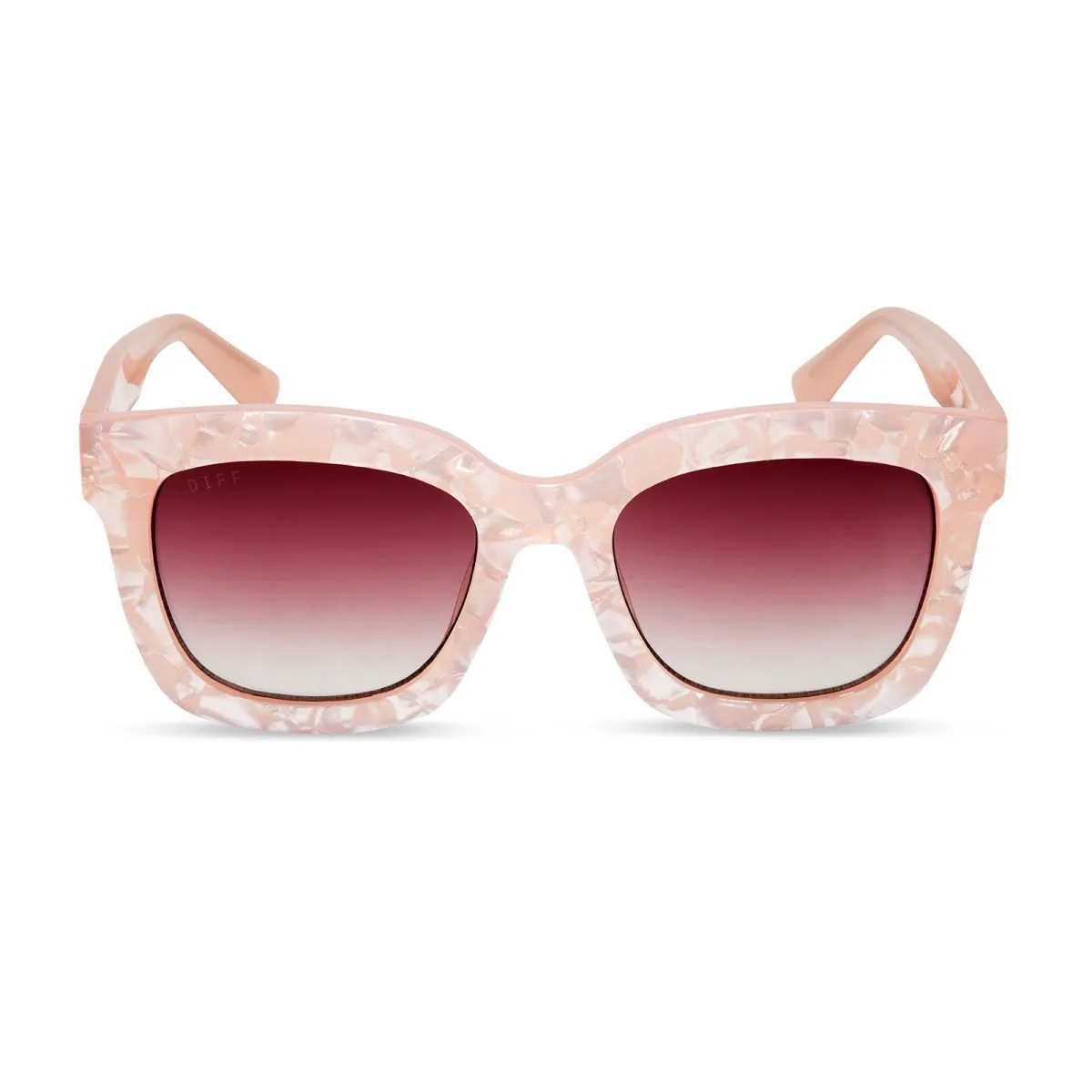 KRISTA HORTON - THE KAMP + PINK + WINE GRADIENT POLARIZED SUNGLASSES sold by Diff Eyewear