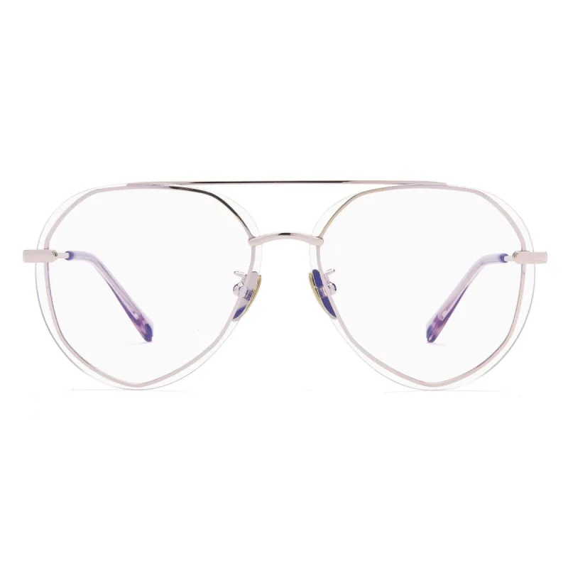 LENOX - CHAMPAGNE + BLUE LIGHT TECHNOLOGY GLASSES sold by Diff Eyewear