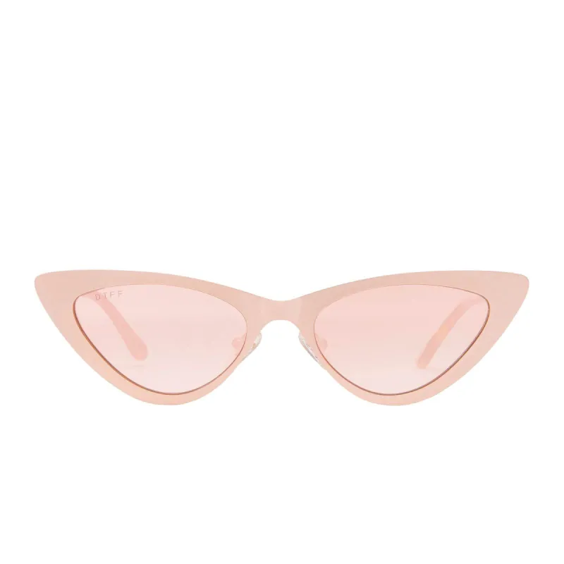 RAE - MATTE ROSE GOLD + ROSE GRADIENT SUNGLASSES sold by Diff Eyewear