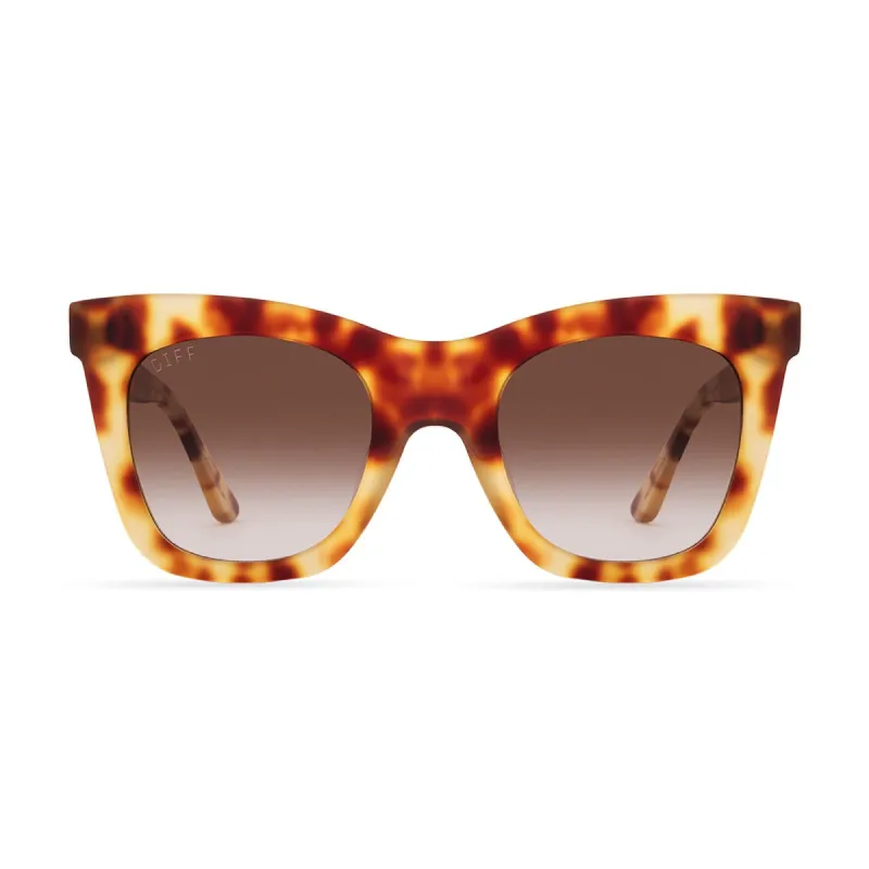 KAIA - SOLSTICE TORTOISE + BROWN GRADIENT SUNGLASSES sold by Diff Eyewear