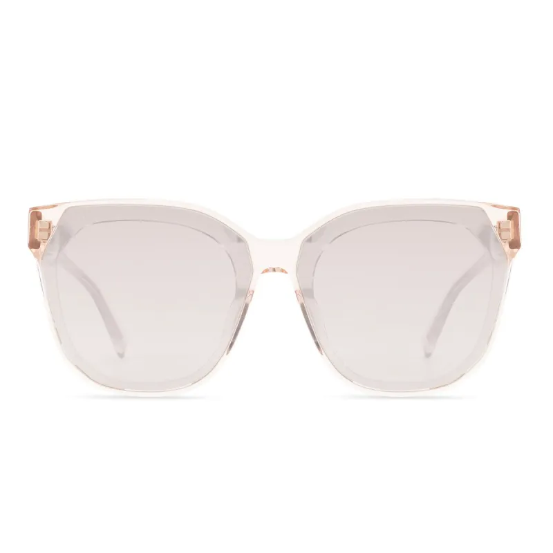 GIA - SANDSTONE CRYSTAL + BEIGE MIRROR SUNGLASSES sold by Diff Eyewear