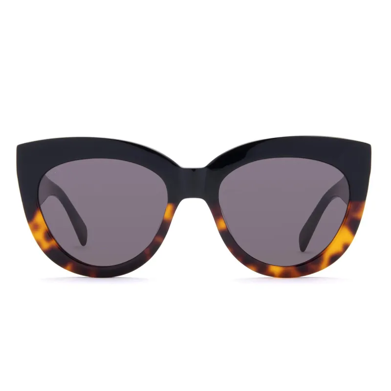 ALISA - BLACK TORTOISE + GREY SUNGLASSES sold by Diff Eyewear