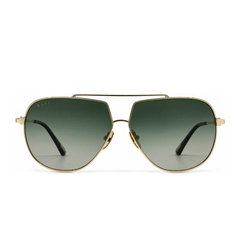 DENVER - GOLD + G15 GRADIENT SUNGLASSES sold by Diff Eyewear