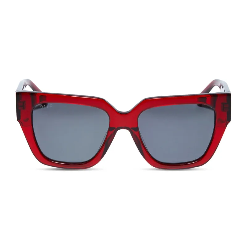 REMI II - CARMINE + GREY SUNGLASSES sold by Diff Eyewear