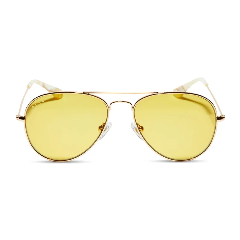 CRUZ XS - GOLD + HONEY BEE SUNGLASSES sold by Diff Eyewear