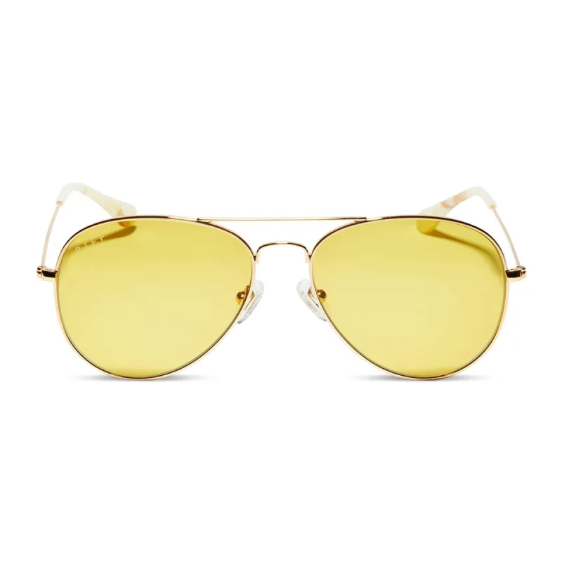 CRUZ - GOLD + HONEY BEE SUNGLASSES sold by Diff Eyewear