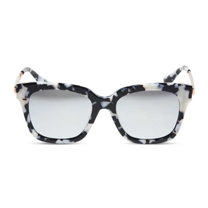 BELLA XS - RICH HIDE + GREY MIRROR POLARIZED SUNGLASSES sold by Diff Eyewear