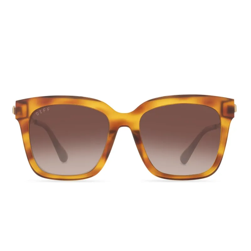 BELLA - ANDES TORTOISE + BROWN GRADIENT SUNGLASSES sold by Diff Eyewear