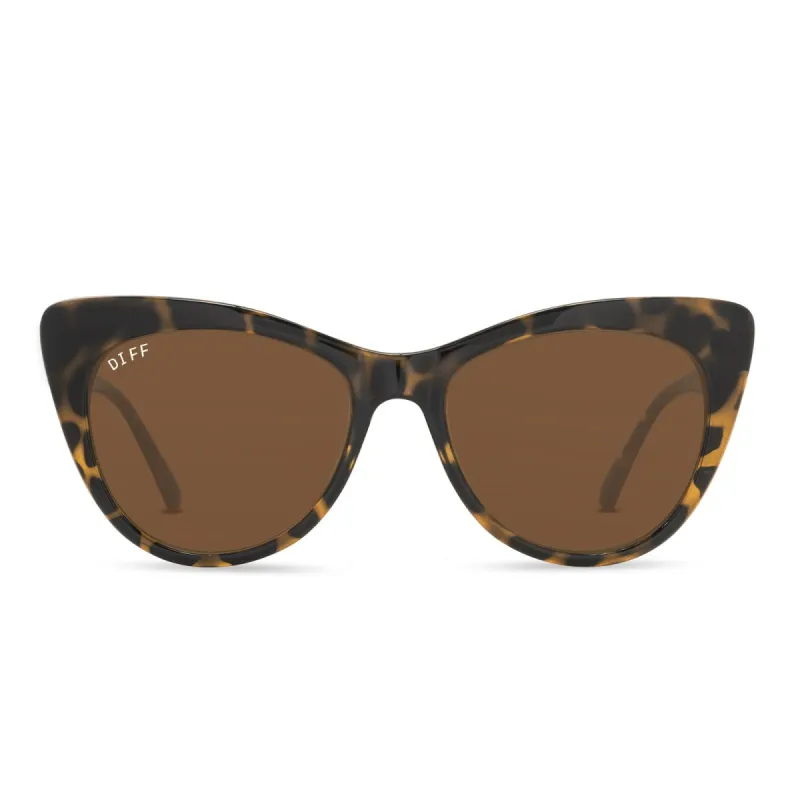 EDEN - DARK TORTOISE + BROWN SUNGLASSES sold by Diff Eyewear