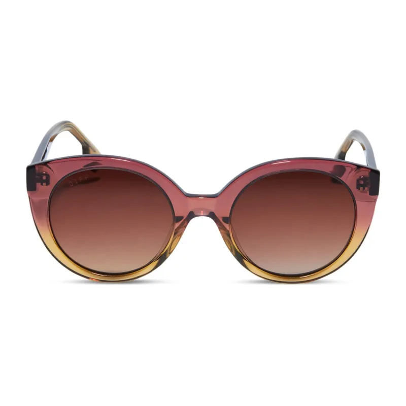 EMMY - CLAYTON + BROWN GRADIENT POLARIZED SUNGLASSES sold by Diff Eyewear