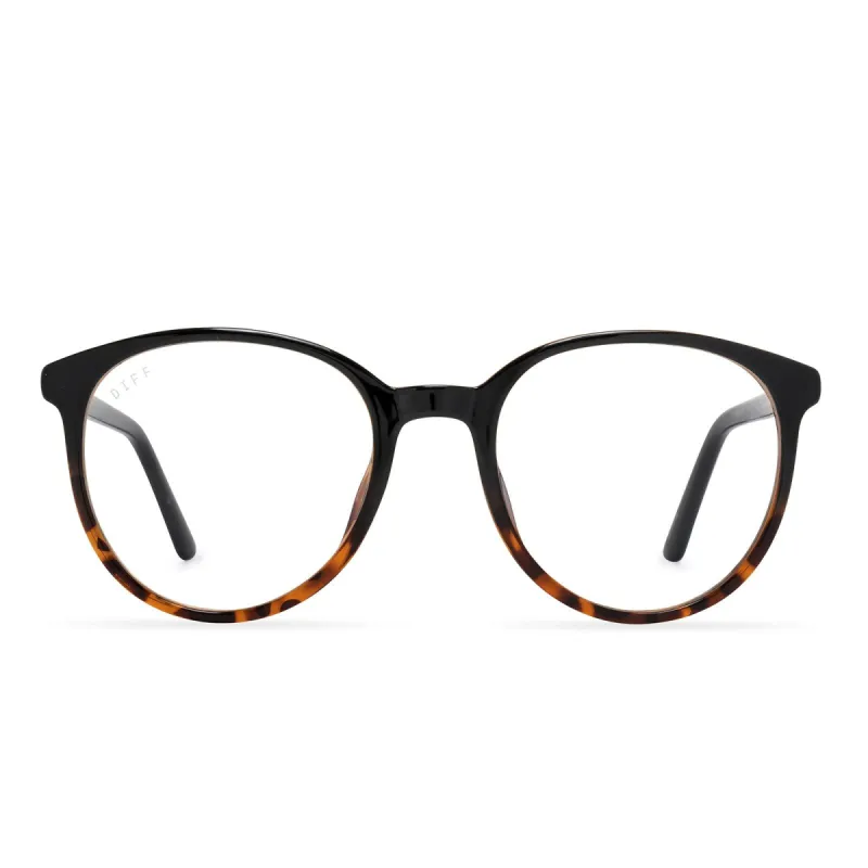 JEANNE - BLACK TORTOISE + BLUE LIGHT TECHNOLOGY GLASSES sold by Diff Eyewear