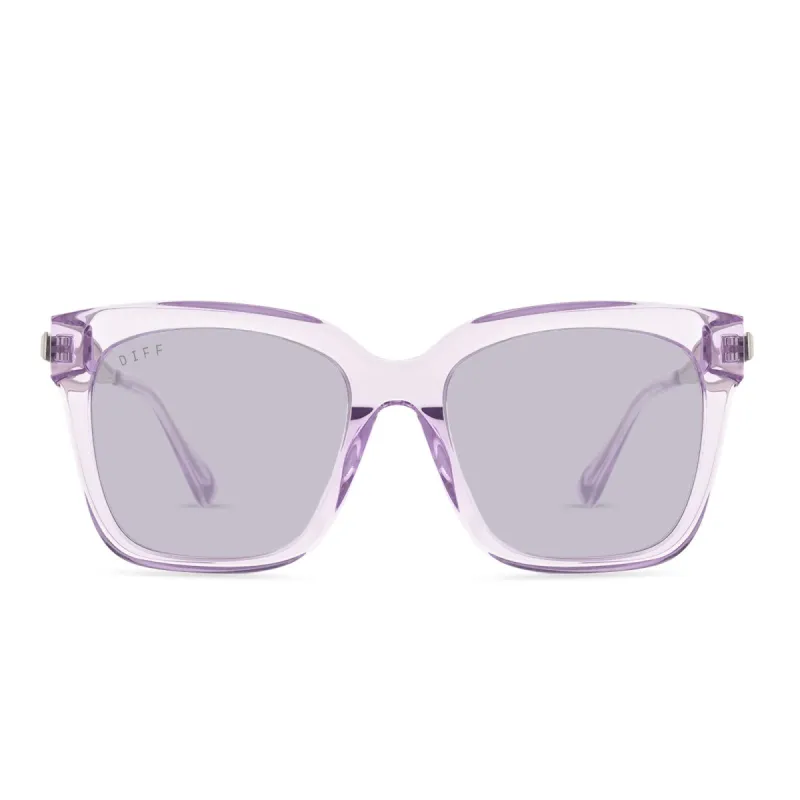 BELLA - LAVENDER FOG CRYSTAL + LAVENDER FLASH SUNGLASSES sold by Diff Eyewear